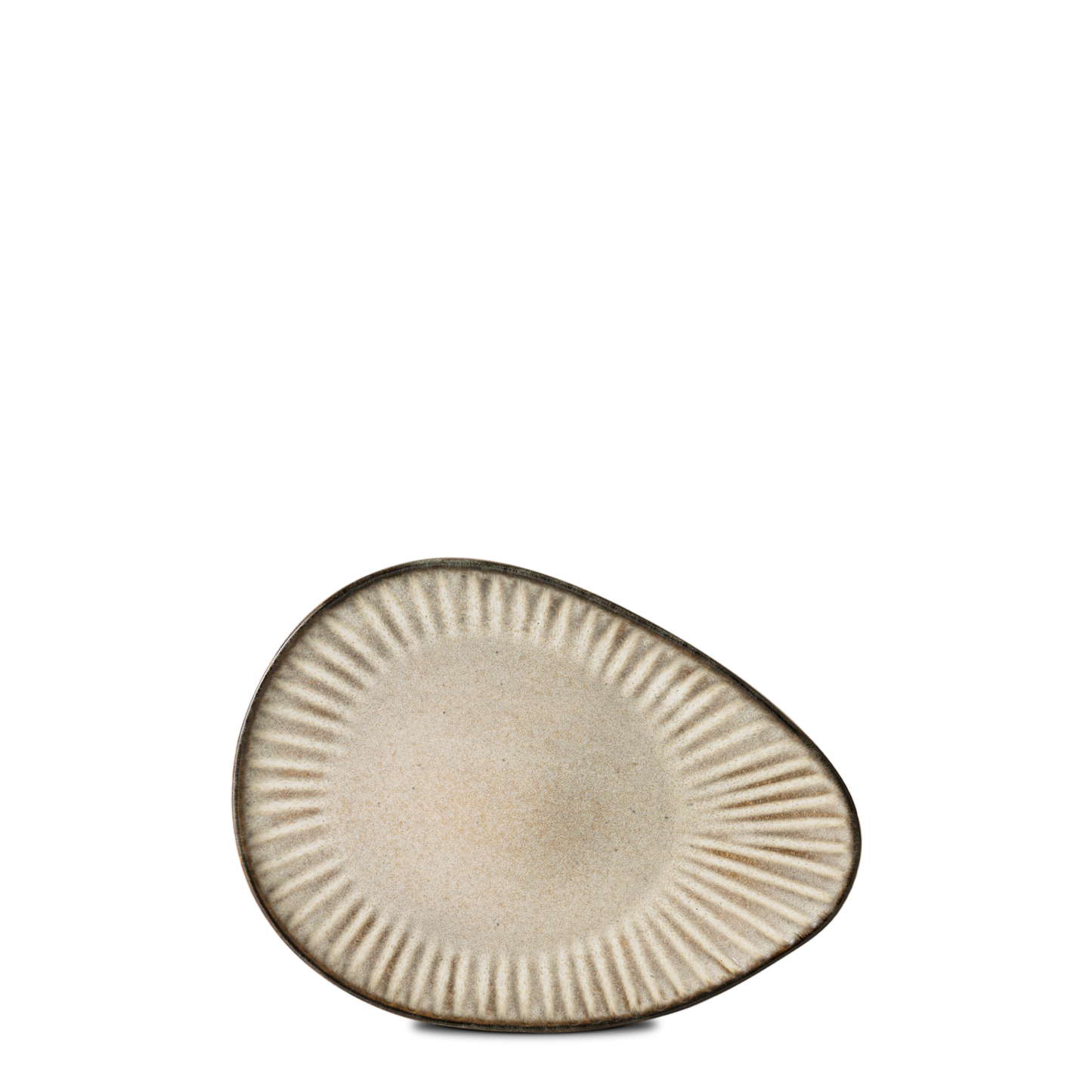 Vieria Beige Mate Servierplatte Medium