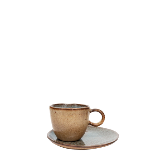 Flower Seed Claro Tasse mit Untertasse Groß 2er Set