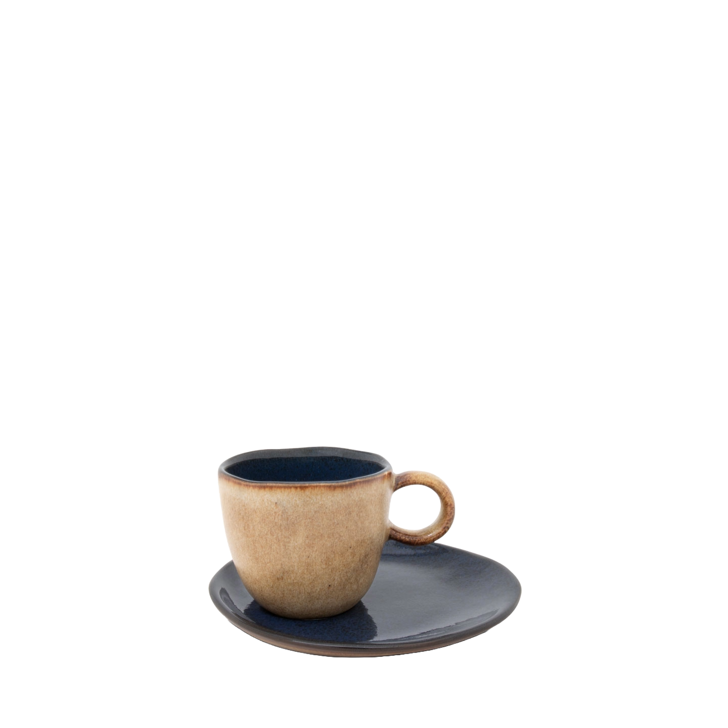 Flower Seed Escuro Tasse mit Untertasse Klein 2er Set