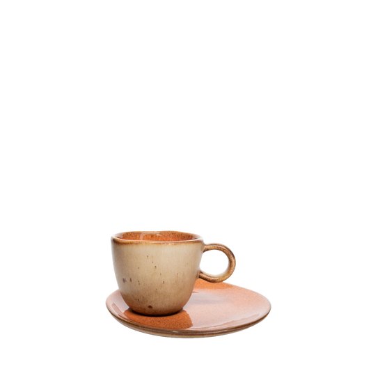 Flower Seed Larania Tasse mit Untertasse Groß 2er Set