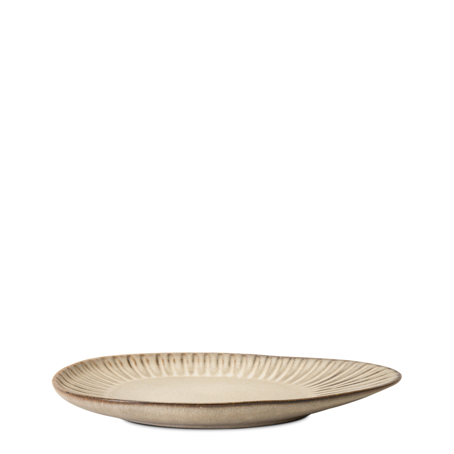Vieria Beige Mate Servierplatte Large
