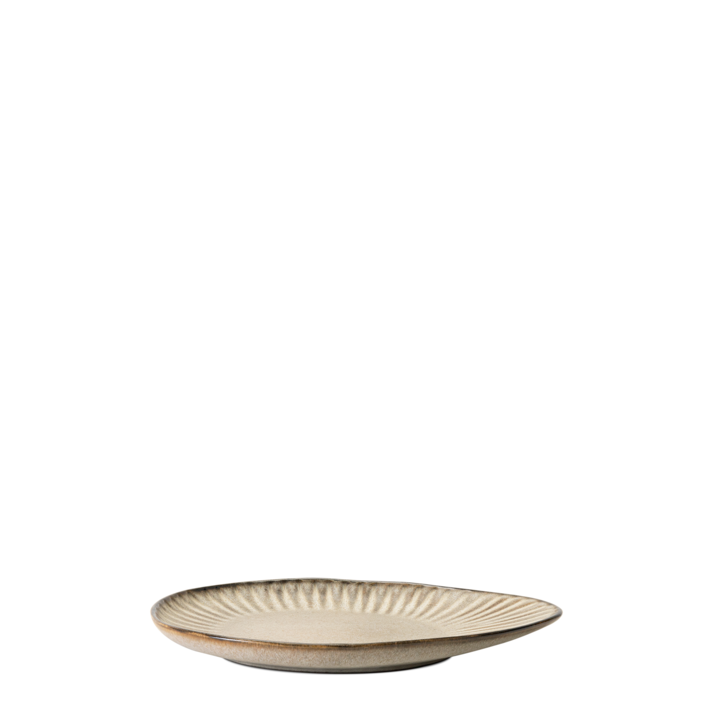 Vieria Beige Mate Servierplatte Medium