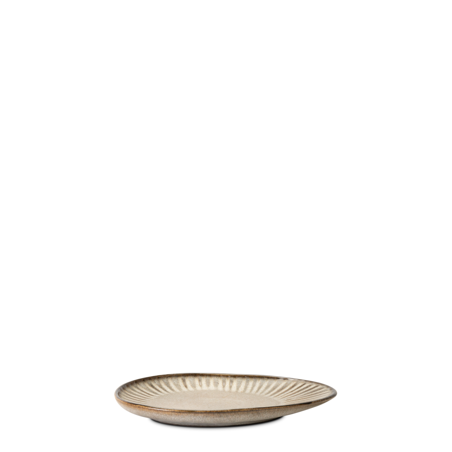 Vieria Beige Mate Servierplatte Small