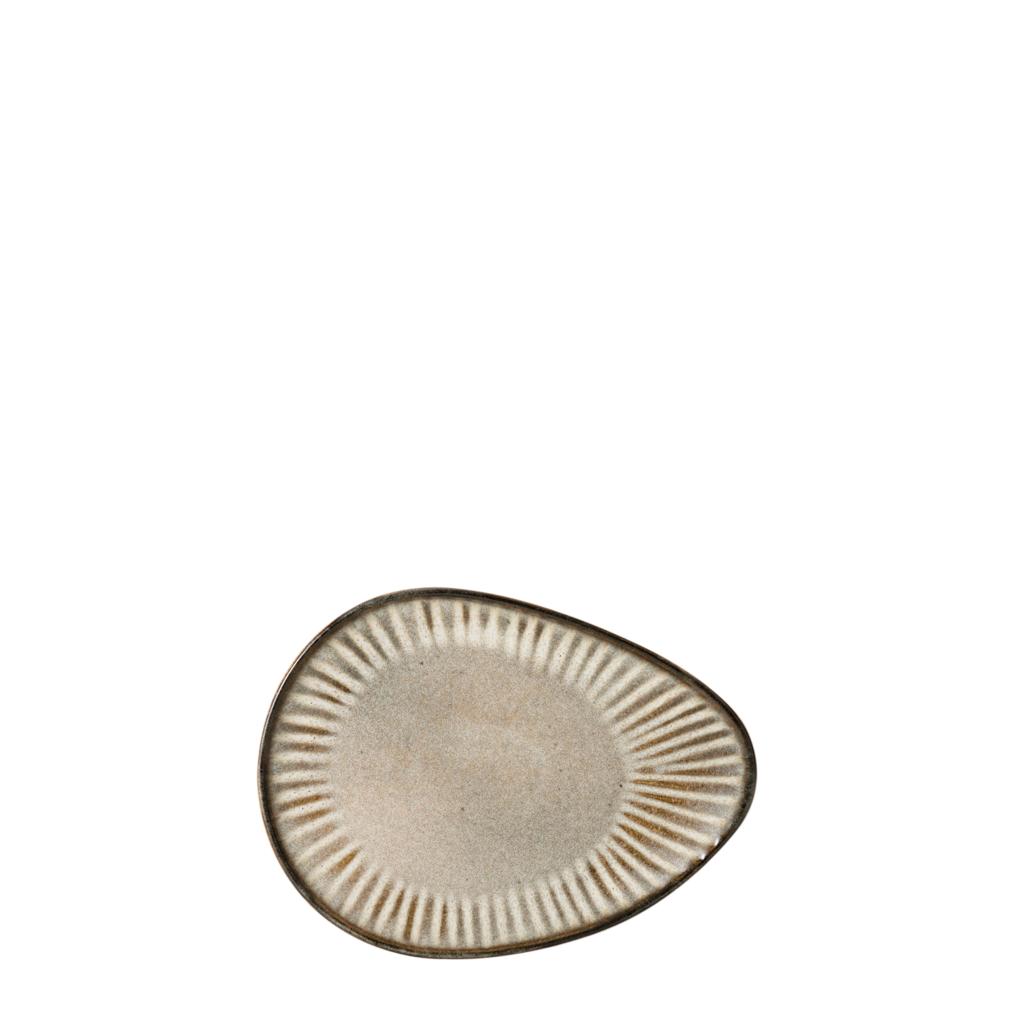 Vieria Beige Mate Servierplatte Small